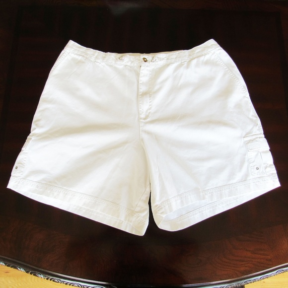 White Stag Pants - White Stag PLUS White Cargo Walking Casual Shorts
